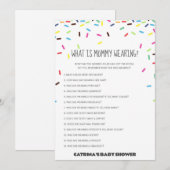 スプリンクルベイビーシャワー - 編集可能な名前、5x7 招待状 (正面/裏面)