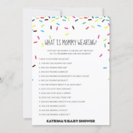 スプリンクルベイビーシャワー - 編集可能な名前、5x7 招待状