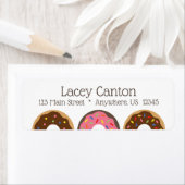 スプリンクルードナツ差出人住所ラベル ラベル (インサイチュ)