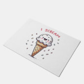 スプリンクル付きアイスクリームコーン I Scream ドアマット (アングル)