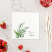 スプリングオブグリーンブライダルシャワーナプキンス スタンダードカクテルナプキン (インサイチュ)