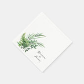 スプリングオブグリーンブライダルシャワーナプキンス スタンダードカクテルナプキン (角)