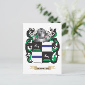 スプリングガーコート・オブ・アームズ(家紋) ポストカード (スタンド正面)
