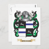 スプリングガーコート・オブ・アームズ(家紋) ポストカード (正面/裏面)