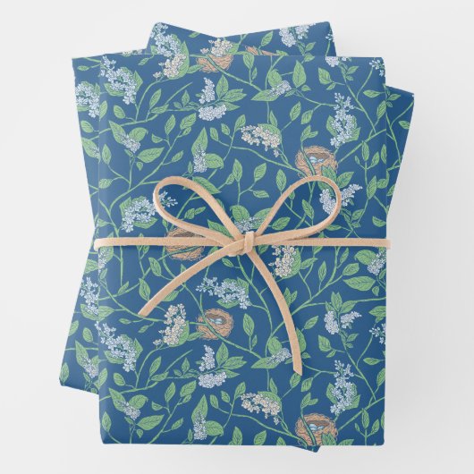 スプリングガーデンマザーデイロビンネストクイーンアンレース ラッピングペーパーシート (インサイチュ)