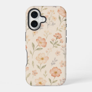 スプリングガーデン水彩フラワーケース iPhone 16ケース