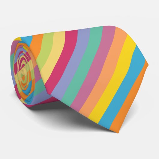 スプリングタイムの対角線の生き生きとしストライプた ネクタイ (ロール)