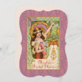 スプリングタイムアールヌーボー招待状 招待状 (正面/裏面)