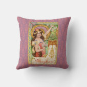 スプリングタイムアールヌーボー装飾用クッション クッション (裏面)