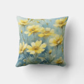 スプリングタイムイエローワイルドフラワーウォーターのカラーフローラ クッション (裏面)