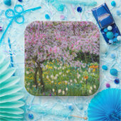 スプリングタイムインクロード・モネの庭 ペーパープレート (パーティー)