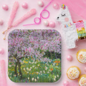 スプリングタイムインクロード・モネの庭 ペーパープレート (パーティー)