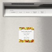 スプリングタイムウェディング日付マグネットを保存 マグネット (インサイチュ (食洗機))