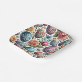 スプリングタイムウォーターカラーイースターエッグプレート ペーパープレート (傾斜あり)