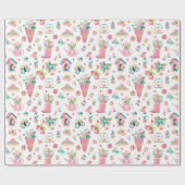 スプリングタイムガーデン ラッピングペーパー (フラット)