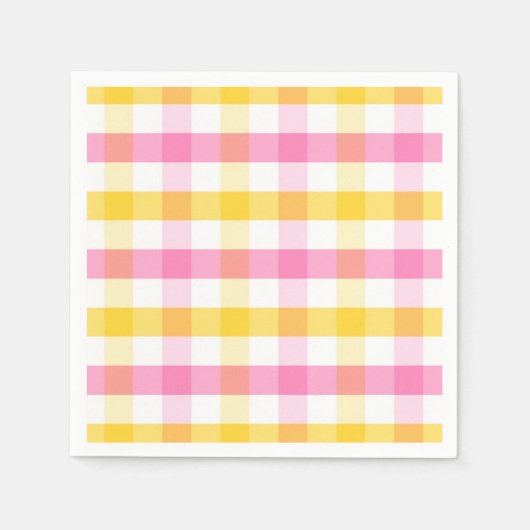 スプリングタイムギンガム スタンダードカクテルナプキン (正面)