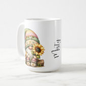 スプリングタイムサンフラワー格言セラミックマグカップ コーヒーマグカップ (正面左)