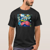 スプリングタイムジャズ抽象芸術ジェフハンカマーアルチュンクハウス Tシャツ (正面)