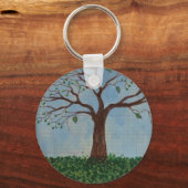 スプリングタイムツリーをテーマにしたキーチェーン キーホルダー (正面)