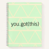 スプリングタイムテクシー勇気付けられるノート ノートブック (正面)