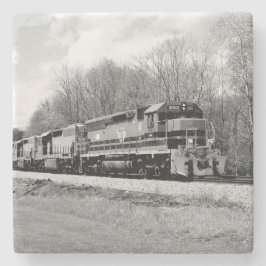 スプリングタイムトレインB&W ストーンコースター