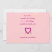 スプリングタイムハートキンセアニラ招待状 招待状 (裏面)