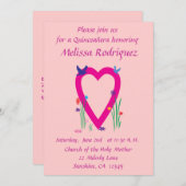 スプリングタイムハートキンセアニラ招待状 招待状 (正面/裏面)