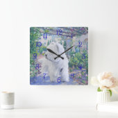 スプリングタイムバウアー スクエア壁時計 (ホーム)