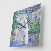 スプリングタイムバウアー スクエア壁時計 (傾斜)