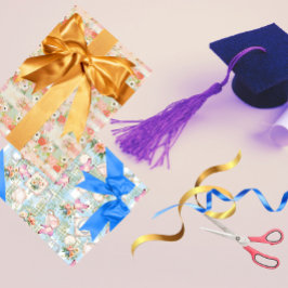 スプリングタイムパーティーアットザガーデン ラッピングペーパーシート