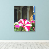 スプリングタイムフラワーボックス – Martha's Vineヤード キャンバスプリント (インサイチュ (ウッドフロア))