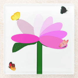 スプリングタイムフレンズガラスコースター ガラスコースター