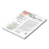 スプリングタイムフローラエッセンシャル油スタートガイド ノートパッド (回転)