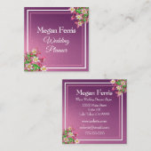 スプリングタイムフローラデザイン スクエア名刺 (正面/裏面)