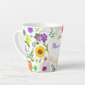 スプリングタイムフローラ調和 カフェラテマグ (左アングル)