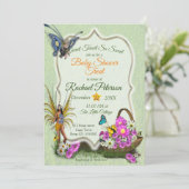 スプリングタイムベビーシャワー招待状 サンキューカード (スタンド正面)