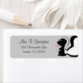 スプリングタイムベビースカンク差出人住所ラベル ラベル (インサイチュ)