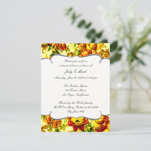 スプリングタイ結婚ムリハーサルディナー招待状 招待状 (スタンド正面)