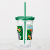 スプリングタイ絵画ム・ウサギ アクリルタンブラー (右)