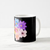 スプリングハーモニー - ミックス水彩花束 コーヒーマグカップ (正面右)