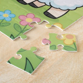 スプリングバニーキッズパズル | うさぎ 羊 ひよこ 教育 ジグソーパズル (側面)
