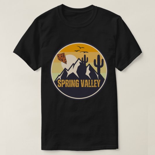 スプリングバレー, ネバダ州 Tシャツ (デザイン正面)