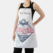 スプリングフィールドシティイリノイ統一された州レトロUSA エプロン (インサイチュ)