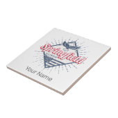 スプリングフィールドシティイリノイ統一された州レトロUSA タイル (側面)