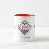 スプリングフィールドシティイリノイ統一された州レトロUSA マグカップ (中央)