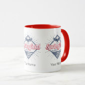 スプリングフィールドシティイリノイ統一された州レトロUSA マグカップ (正面右)