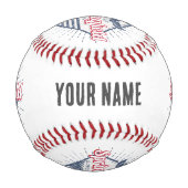 スプリングフィールドシティイリノイ統一された州レトロUSA 野球ボール (裏面)