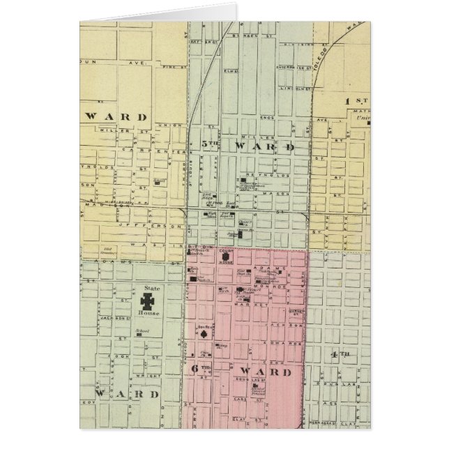 スプリングフィールド市の地図 (正面)