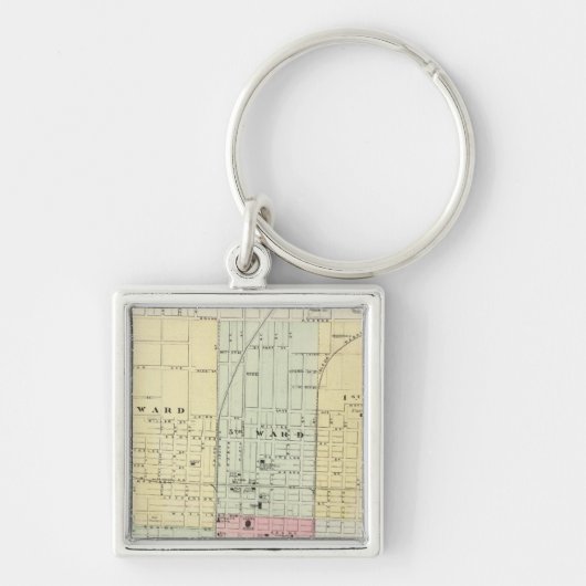 スプリングフィールド市の地図 キーホルダー (正面)