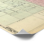 スプリングフィールド市の地図 ポスター (角)